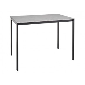 Стол обеденный SIGNAL MARIO эффект белого мрамора/черный 100/60